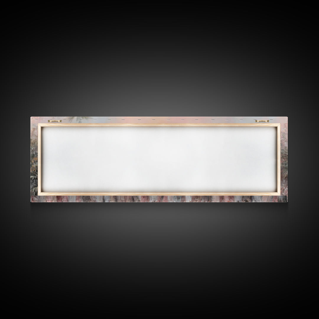 Sacred Palm Procession | Framed Canvas Print | Panoramic Frame | Christian Wall Art | Christian Art Canvas | Christian Christmas Art | Jesu