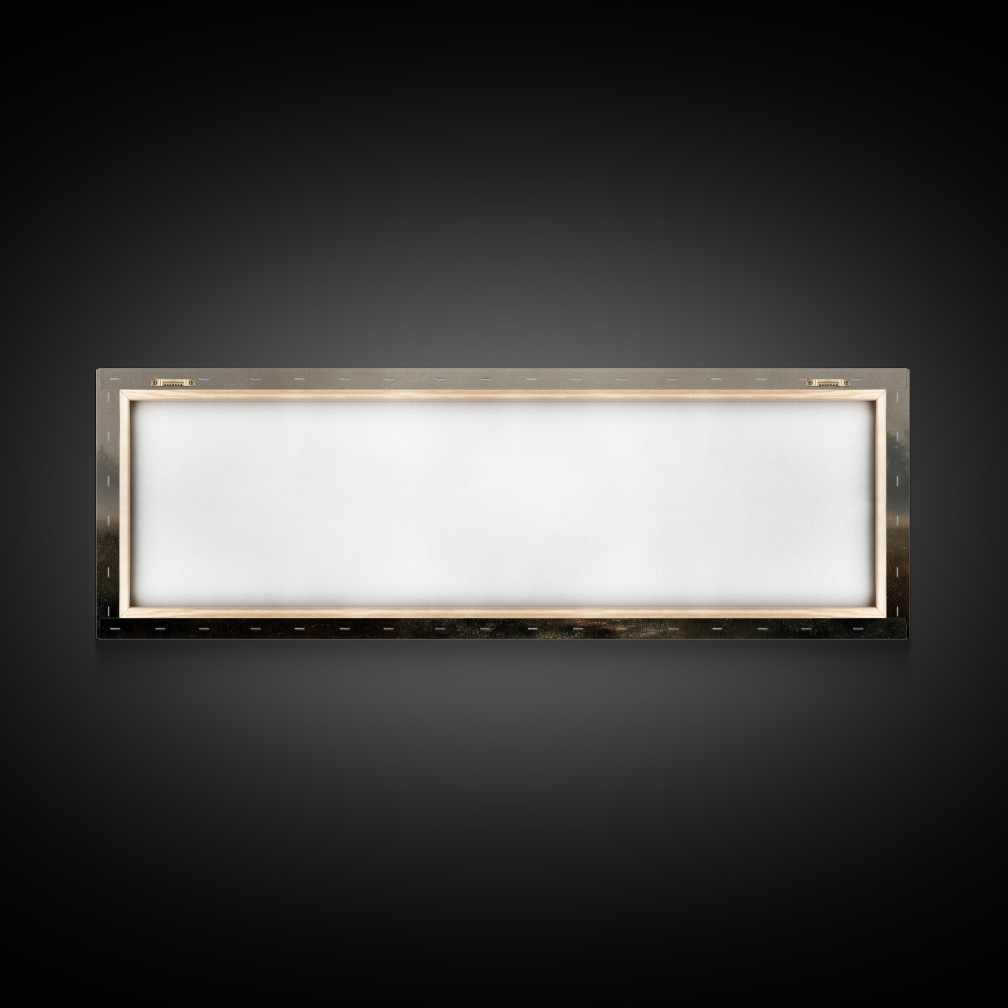 Misty Shepherd Field | Framed Canvas Print | Panoramic Painting | Christian Art Print | Christian Wall Art | Jesus Painting | Subtle Christ