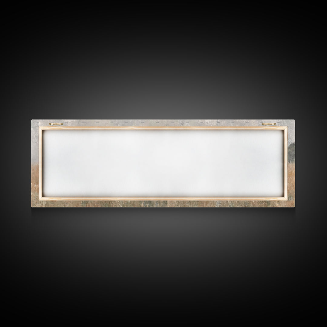 Golden Field Shepherd | Framed Canvas Print | Panoramic Wall Art | Christian Art | Jesus Painting | Christian Art Canvas | Modern Christian