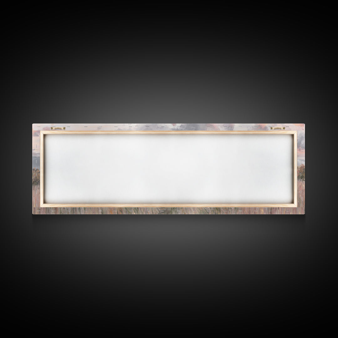Heavenward Pasture Light, Framed Canvas Print, Panoramic Painting, Christian Art, Jesus Painting, Christian Art Canvas, Christian Wall Art,