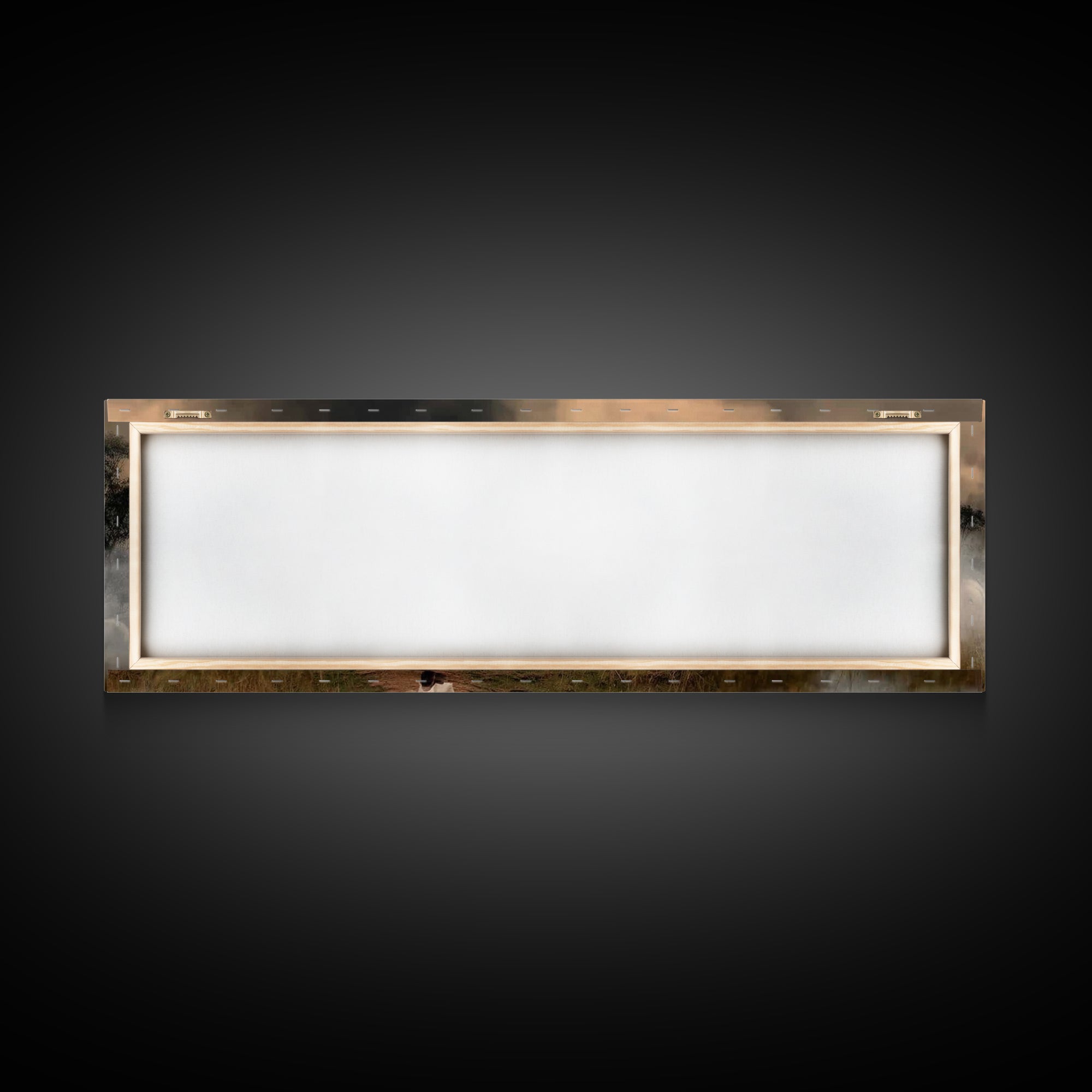 Twilight Shepherd Journey – Framed Canvas Print – Panoramic Art – Christian Art Canvas – Jesus Painting – Christian Wall Art – Moody Christ
