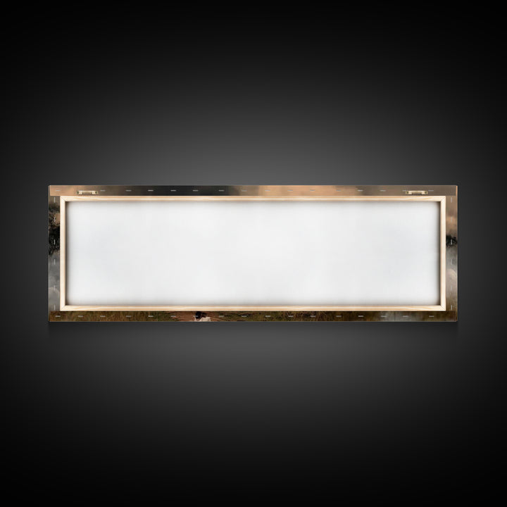 Twilight Shepherd Journey – Framed Canvas Print – Panoramic Art – Christian Art Canvas – Jesus Painting – Christian Wall Art – Moody Christ