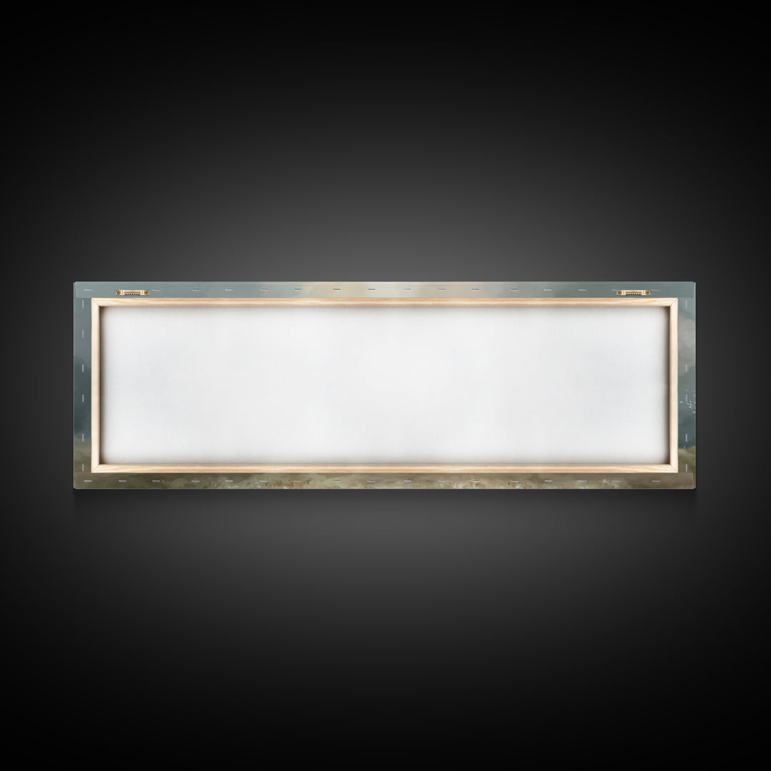 Fields Of Mercy | Framed Canvas Print | Christian Wall Art | Christian Art Canvas | Panoramic Frame | Jesus Painting | Christmas Wall Art