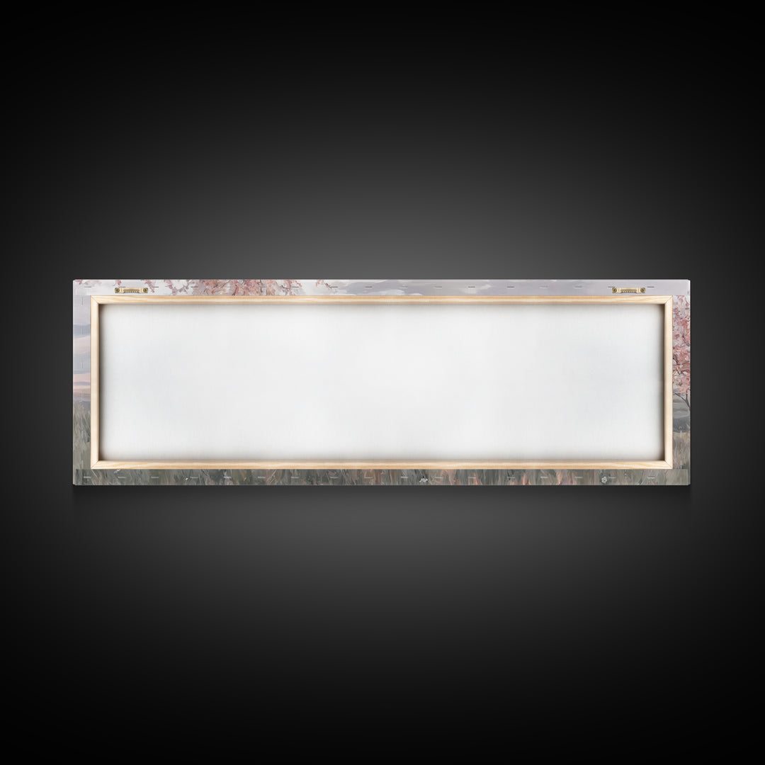 Garden Of Stillness – Framed Canvas Print – Christian Wall Art – Christian Art Canvas – Panoramic Painting – Jesus Art – Christmas Art