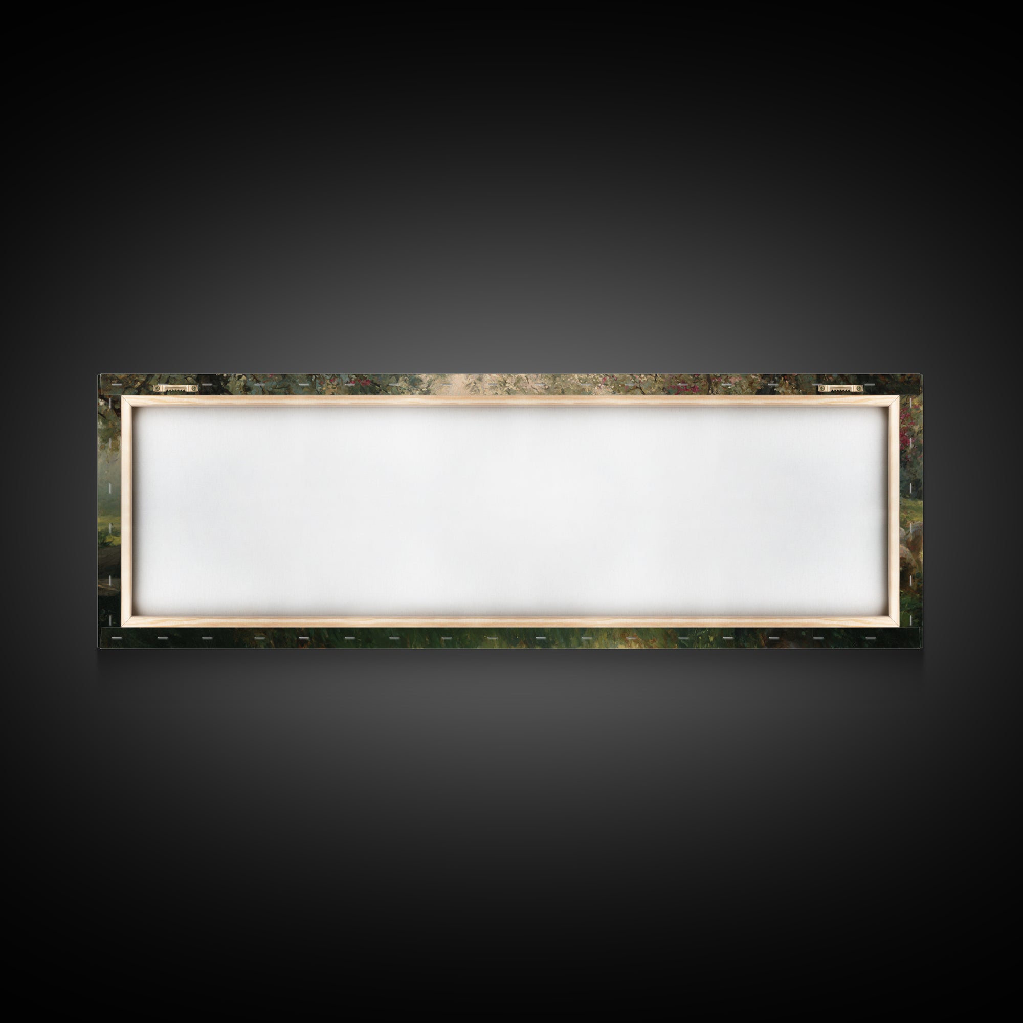 Quiet Bloom Meadow – Framed Canvas Print – Christian Wall Art – Panoramic Art – Christian Art Canvas – Jesus Painting – Christmas Art
