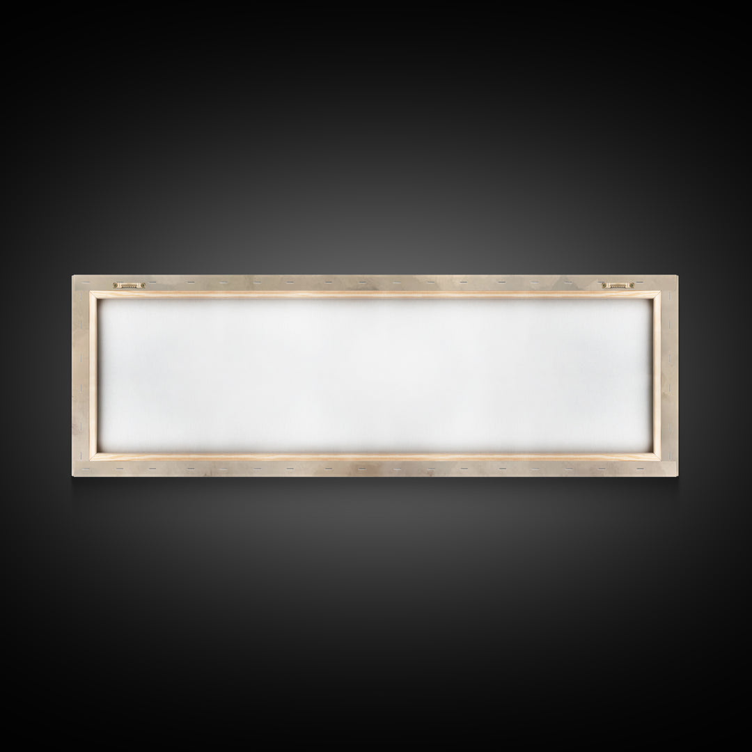 Path Of Gentle Hope – Framed Canvas Print – Panoramic Art – Christian Wall Art – Jesus Painting – Christian Art Canvas – Christian Christma