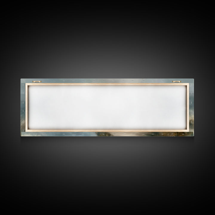 Light Of The Way | Framed Canvas Print | Panoramic Painting | Christian Wall Art | Jesus Painting | Christian Art Canvas | Christmas Art