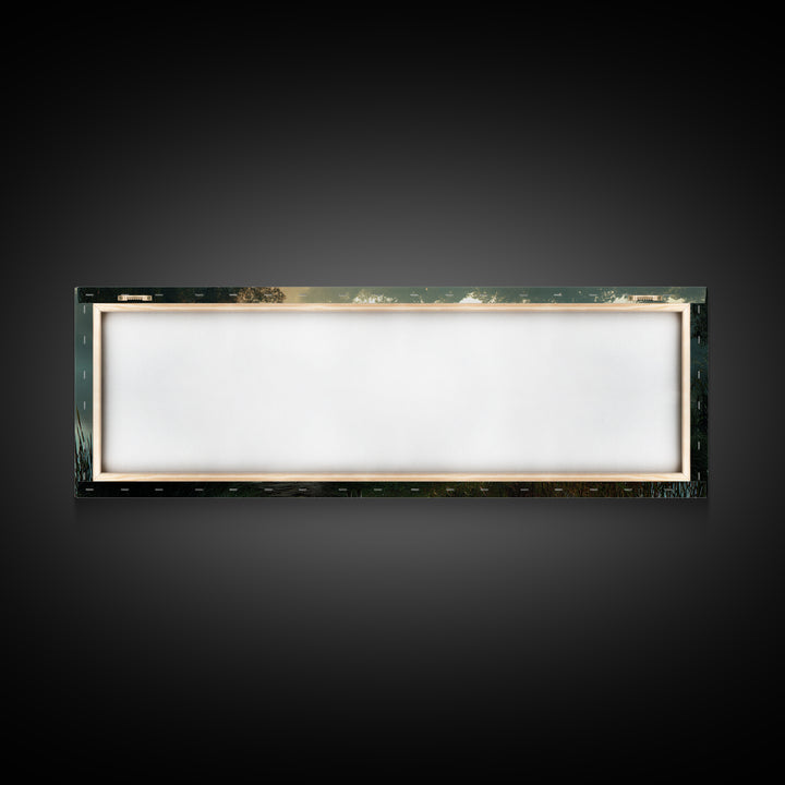 River Of Stillness | Framed Canvas Print | Panoramic Print | Christian Wall Art | Christian Art Canvas | Jesus Painting | Christmas Wall Ar
