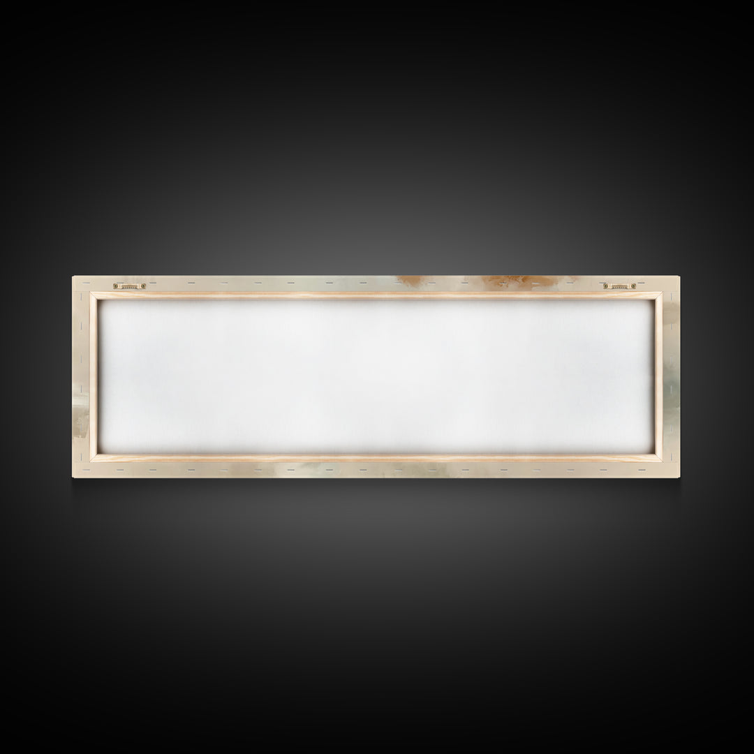 Autumn Light Journey, Framed Canvas Print, Panoramic Art, Christian Wall Art, Christian Art Canvas, Jesus Painting, Christian Christmas Art