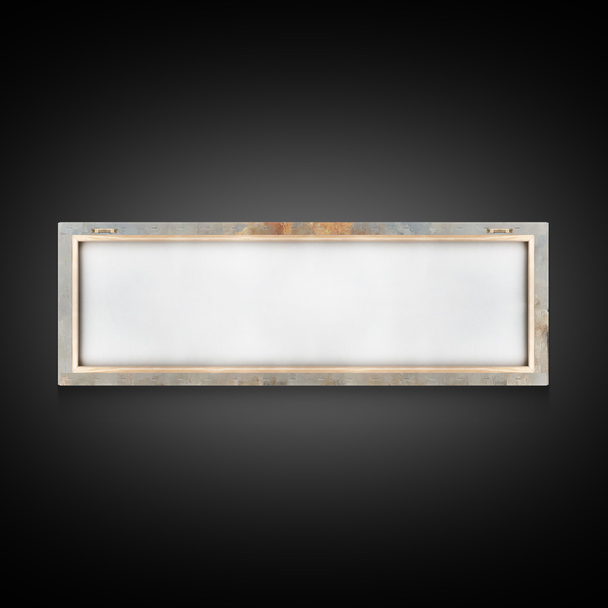 Flames Of Gathering - Framed Canvas Print - Christian Wall Art - Christian Art Canvas - Jesus Painting - Panoramic Art - Christmas Art