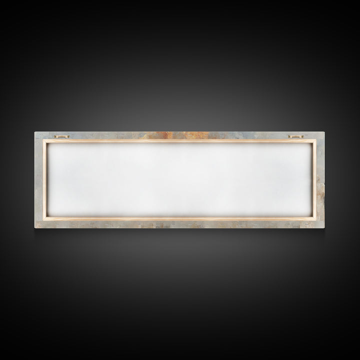 Flames Of Gathering - Framed Canvas Print - Christian Wall Art - Christian Art Canvas - Jesus Painting - Panoramic Art - Christmas Art