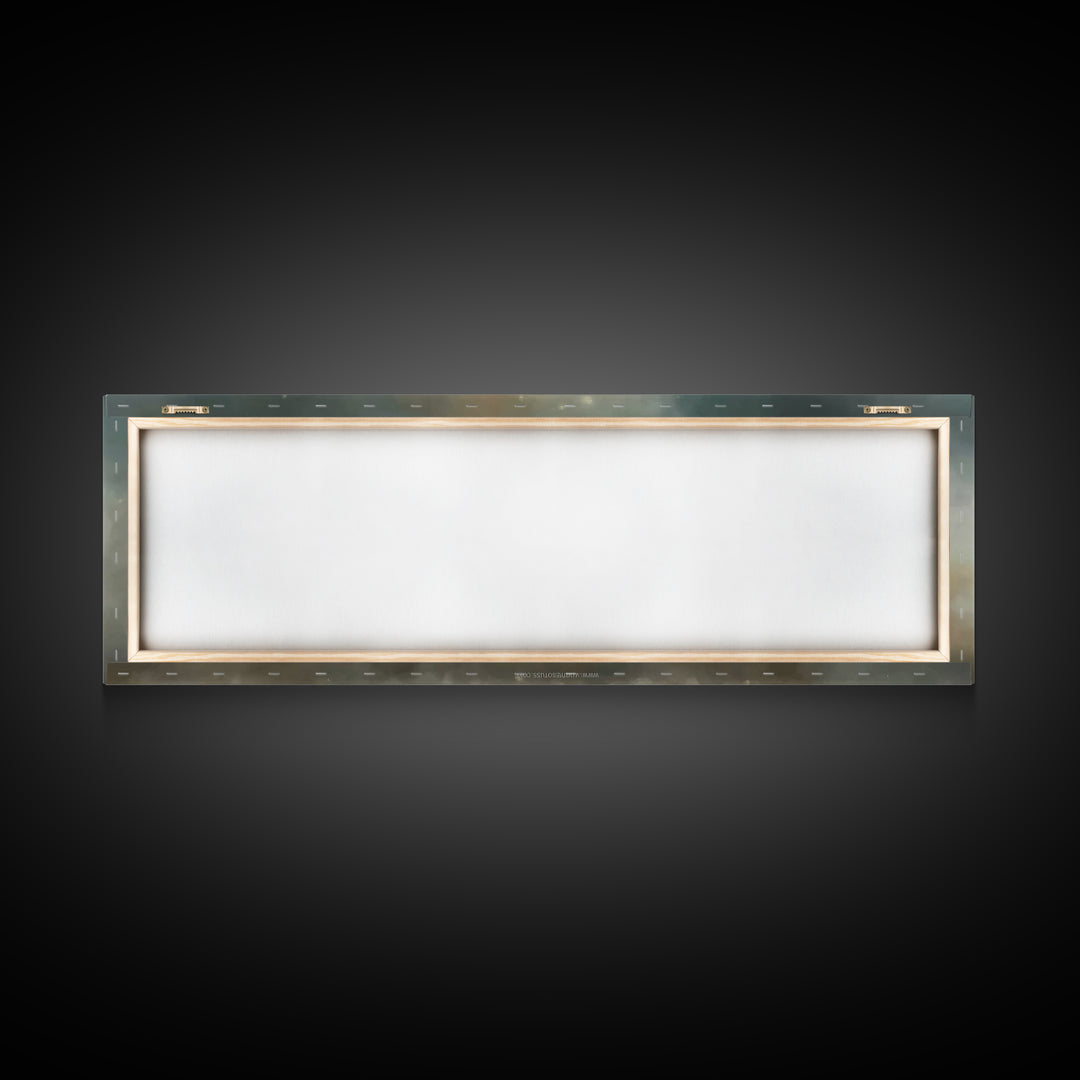 Mount Of Light – Framed Canvas Print – Christian Art – Christian Art Canvas – Jesus Painting – Panoramic Painting – Christmas Art