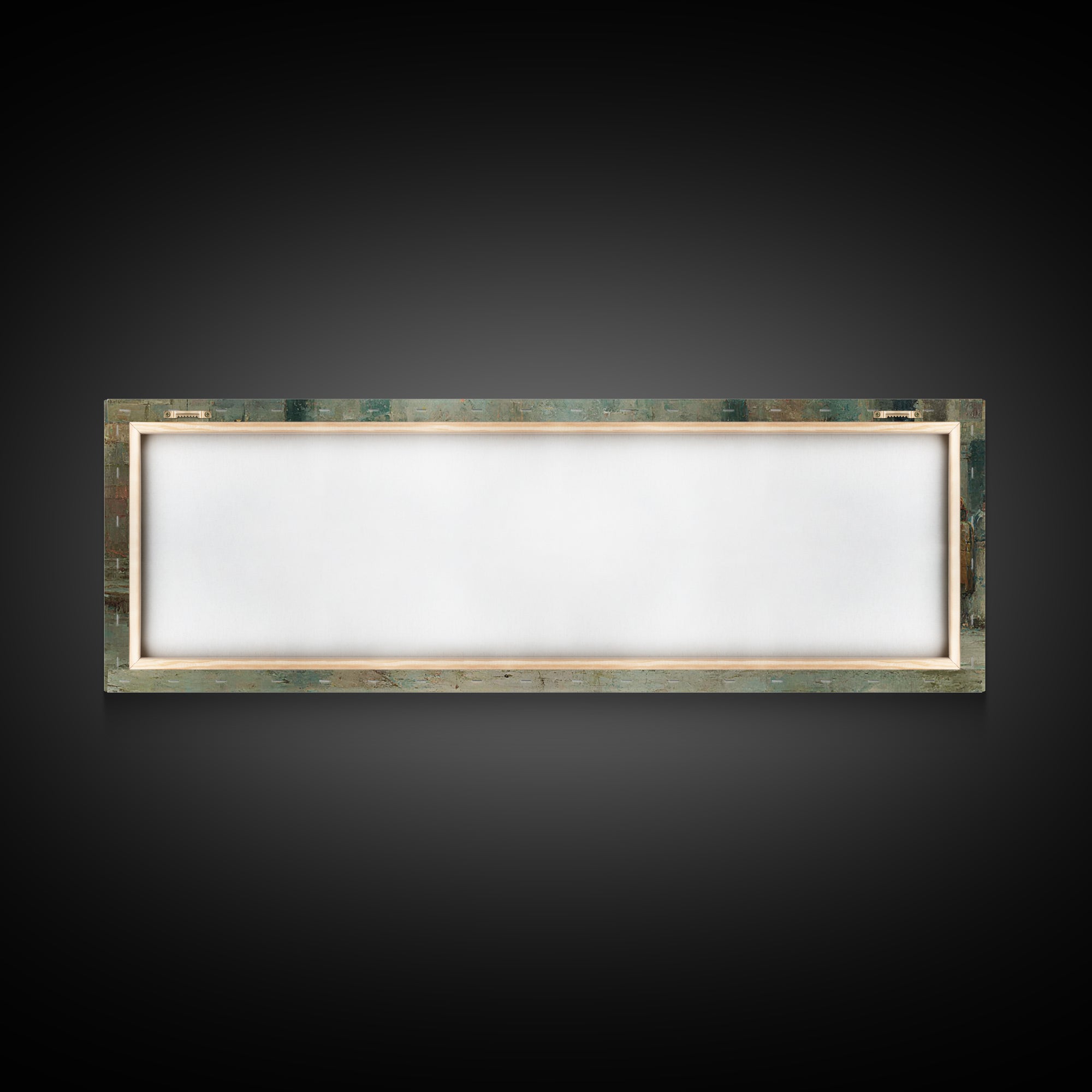 Celestial Summit Glow | Framed Canvas Print | Christian Wall Art | Christian Art Canvas | Jesus Painting | Panoramic Frame | Christmas Art
