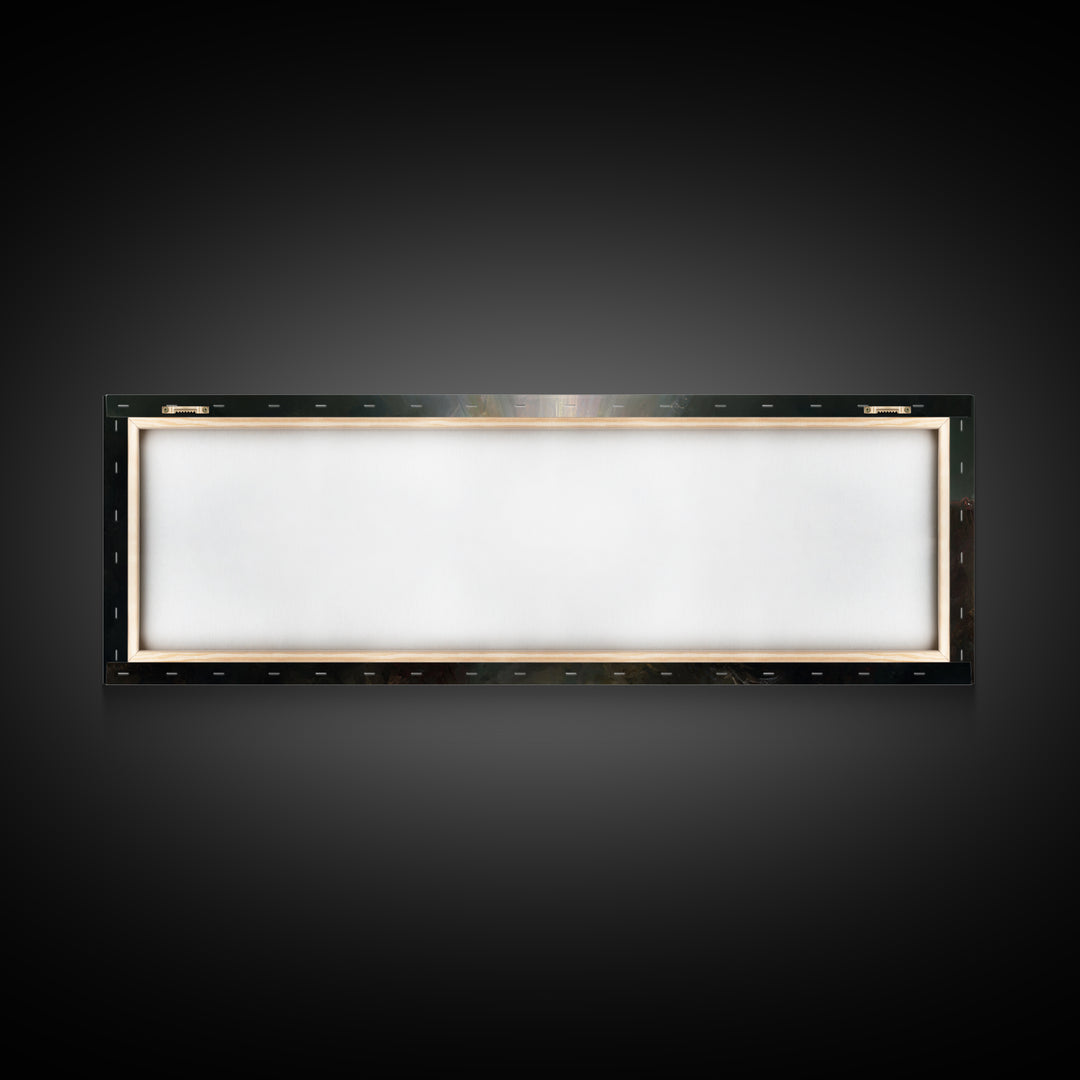 Garden Of Radiance | Framed Canvas Print | Christian Art | Christian Art Canvas | Jesus Painting | Panoramic Art | Christian Christmas Art