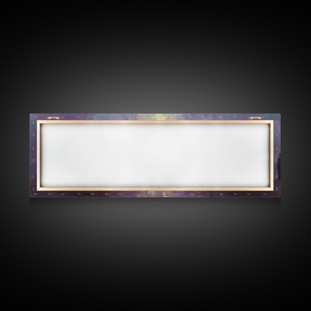 Divine Supper Light, Framed Canvas Print, Christian Wall Art, Christian Art Canvas, Jesus Painting, Panoramic Painting, Christmas Art