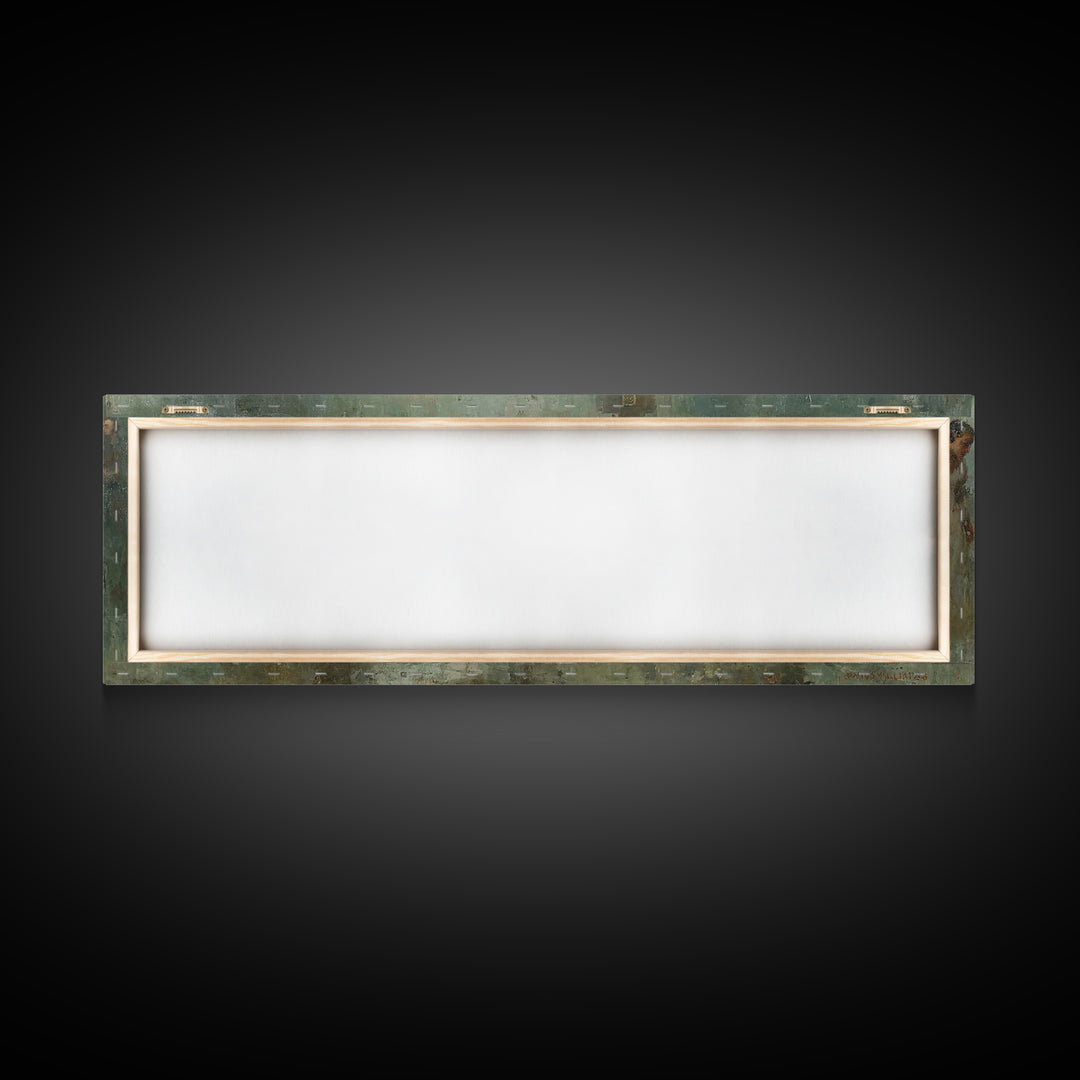 Sacred Table Gathering | Framed Canvas Print | Christian Wall Art | Panoramic Art | Christian Art Canvas | Jesus Painting | Christian Chris