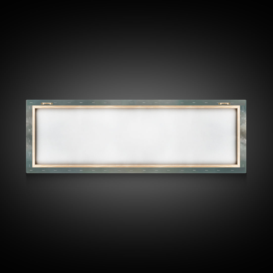 Heavenly Supper Light, Framed Canvas Print, Panoramic Wall Art, Christian Wall Art, Jesus Painting, Christian Art Canvas, Christmas Art