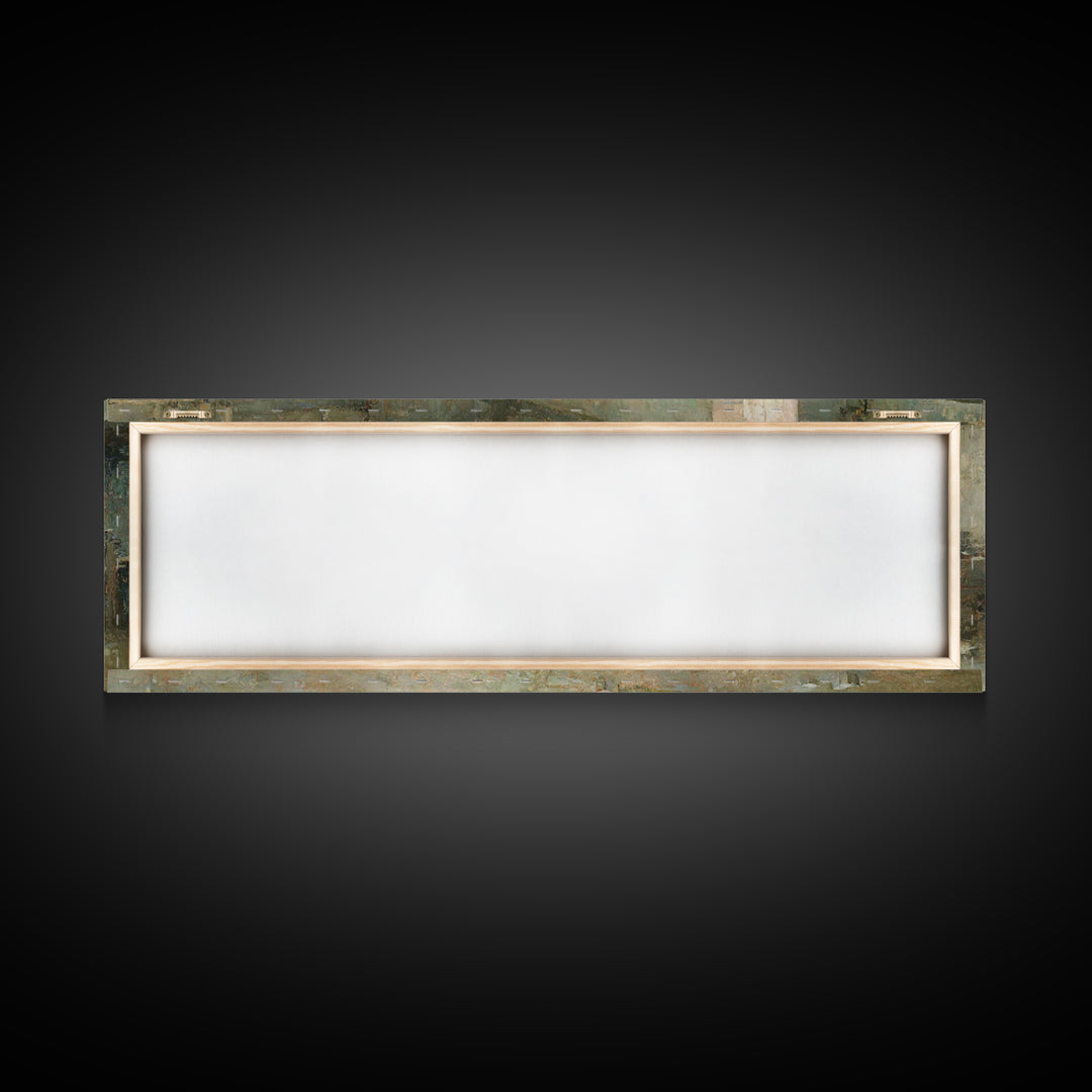 Humble Workshop Hours | Framed Canvas Print | Panoramic Wall Art | Christian Art Canvas | Christian Wall Art | Jesus Painting | Christian A