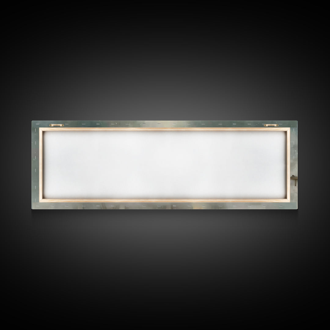 Holy Workbench Glow | Framed Canvas Print | Christian Wall Art | Panoramic Painting | Christian Art Canvas | Jesus Painting | Christian Art