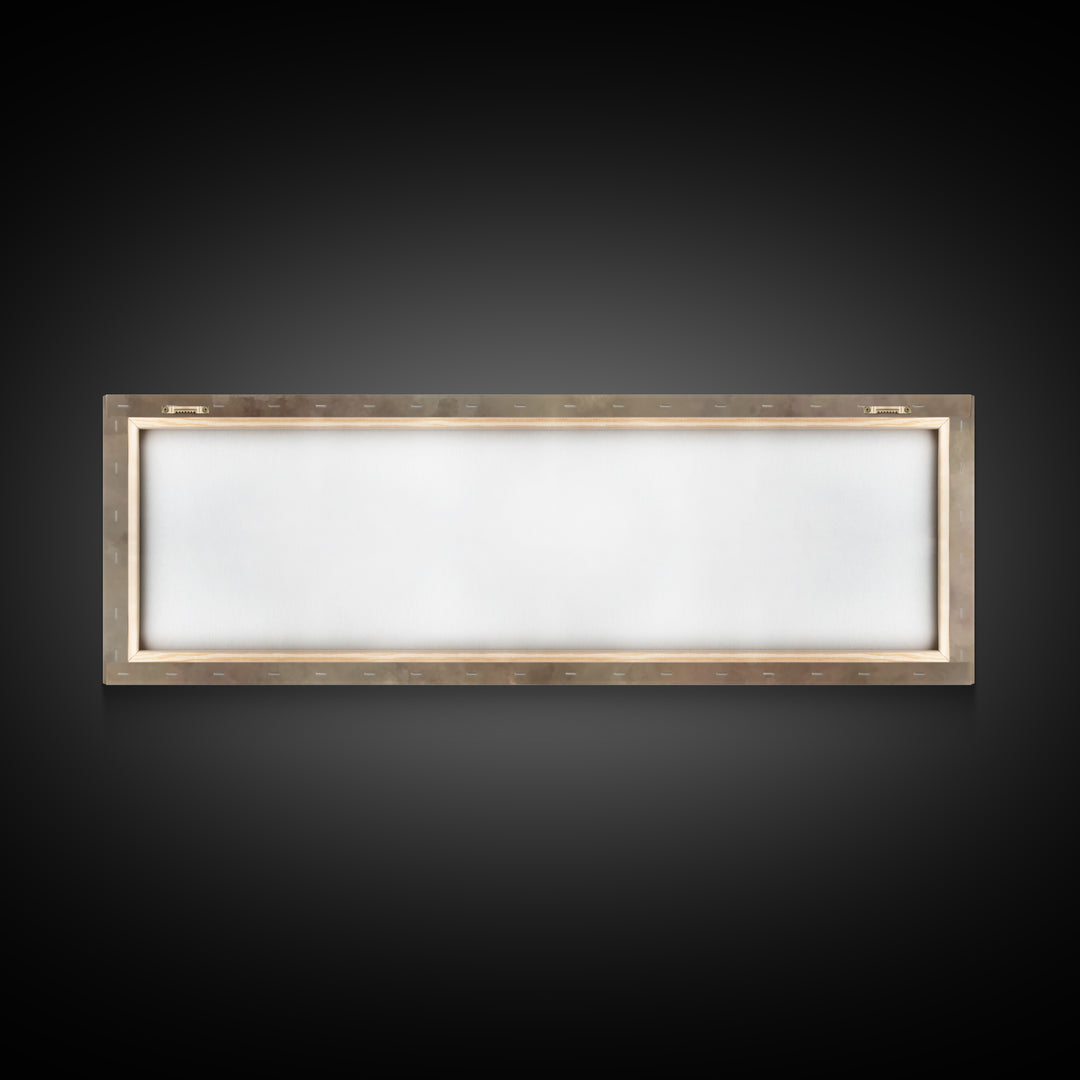 Radiant Carpenter Dawn, Framed Canvas Print, Christian Wall Art, Jesus Painting, Panoramic Wall Art, Christian Art Canvas, Christian Art