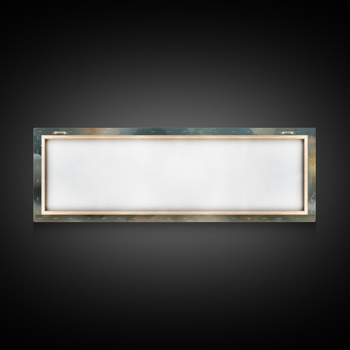 Cloudborne Assembly | Framed Canvas Print | Christian Art Canvas | Christian Wall Art | Panoramic Wall Art | Christian Painting | Christmas
