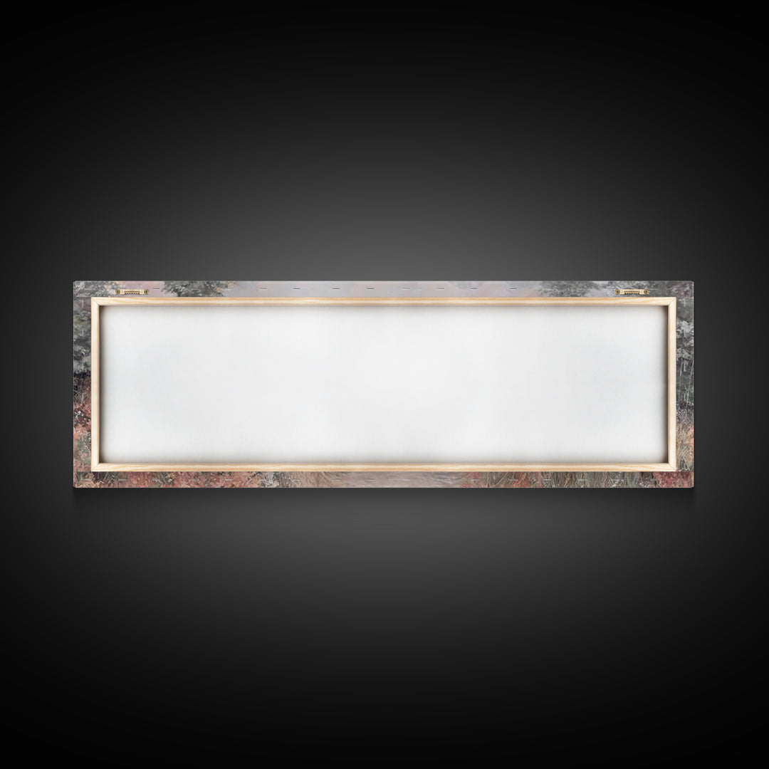 Garden Of Light, Framed Canvas Print, Christian Wall Art, Christian Art Canvas, Panoramic Frame, Christmas Art, Christian Christmas Decor