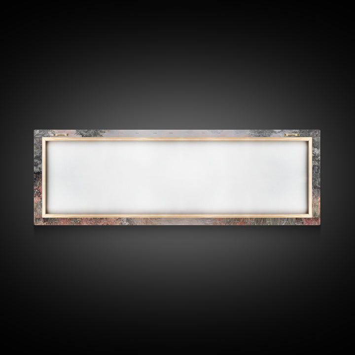 Garden Of Light, Framed Canvas Print, Christian Wall Art, Christian Art Canvas, Panoramic Frame, Christmas Art, Christian Christmas Decor