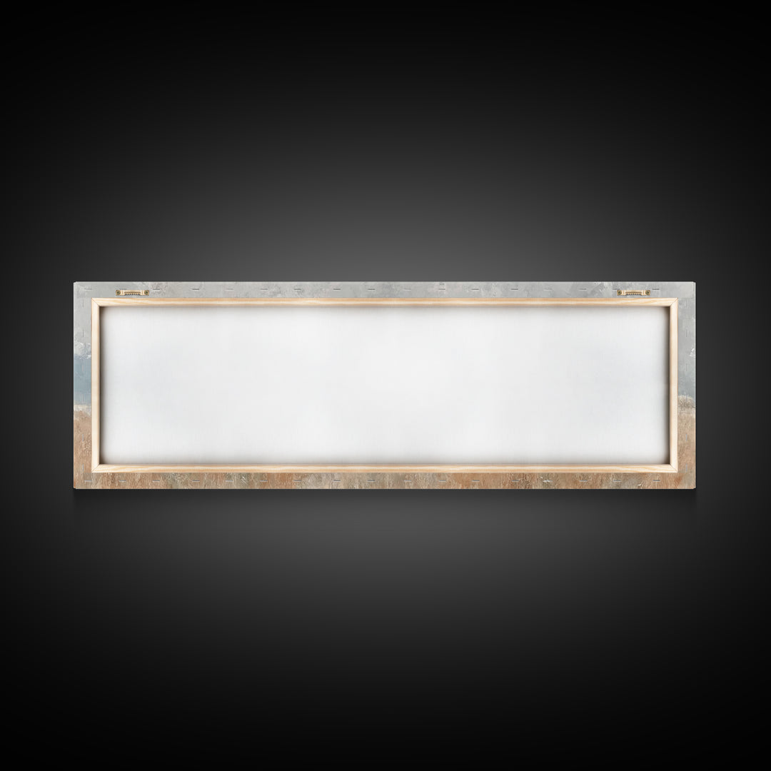 Fieldside Manger | Framed Canvas Print | Christian Wall Art | Christian Art Canvas | Panoramic Art | Christmas Art | Christian Christmas De