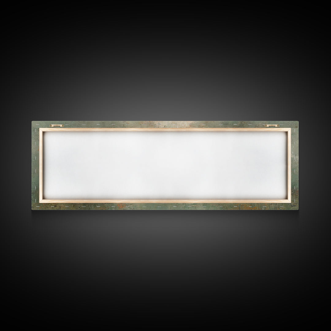 Rising Light | Framed Canvas Print | Christian Art | Christian Art Canvas | Panoramic Wall Art | Jesus Painting | Christian Gift