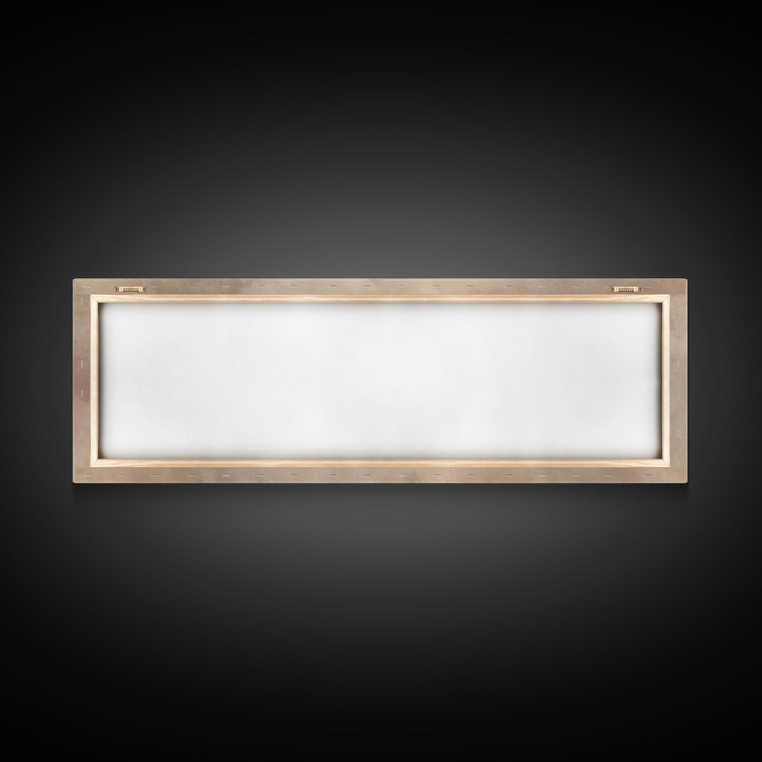Silent Manger Light | Framed Canvas Print | Christmas Wall Art | Christian Art Canvas | Christian Christmas Art | Panoramic Print | Jesus P