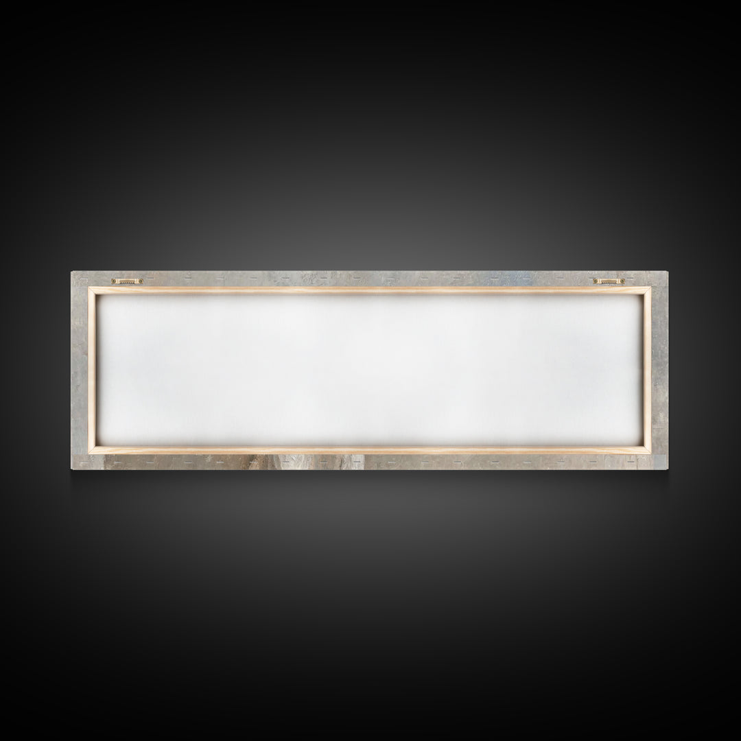 Holy Cradle Calm, Framed Canvas Print, Christian Wall Art, Christian Art Canvas, Christmas Art, Panoramic Painting, Jesus Christmas Art