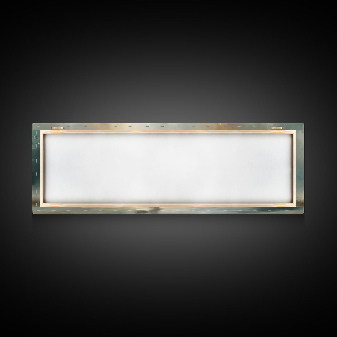 Heavenly Pasture Light | Framed Canvas Print | Panoramic Painting | Christian Wall Art | Christian Art Canvas | Jesus Art Print | Christian