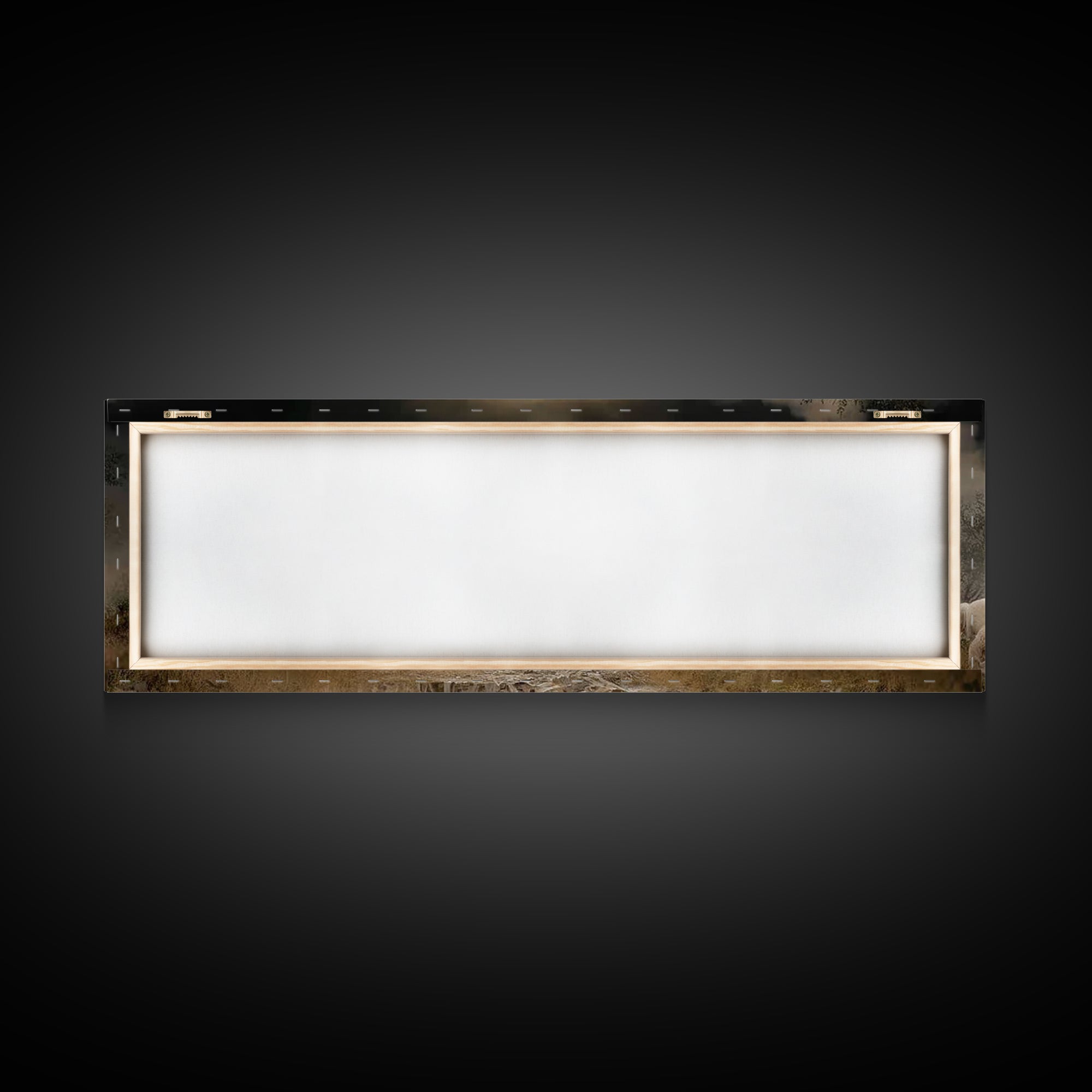 Gathered In Peace – Framed Canvas Print – Panoramic Print – Christian Wall Art – Christian Art Canvas – Christian Painting – Christian Chri