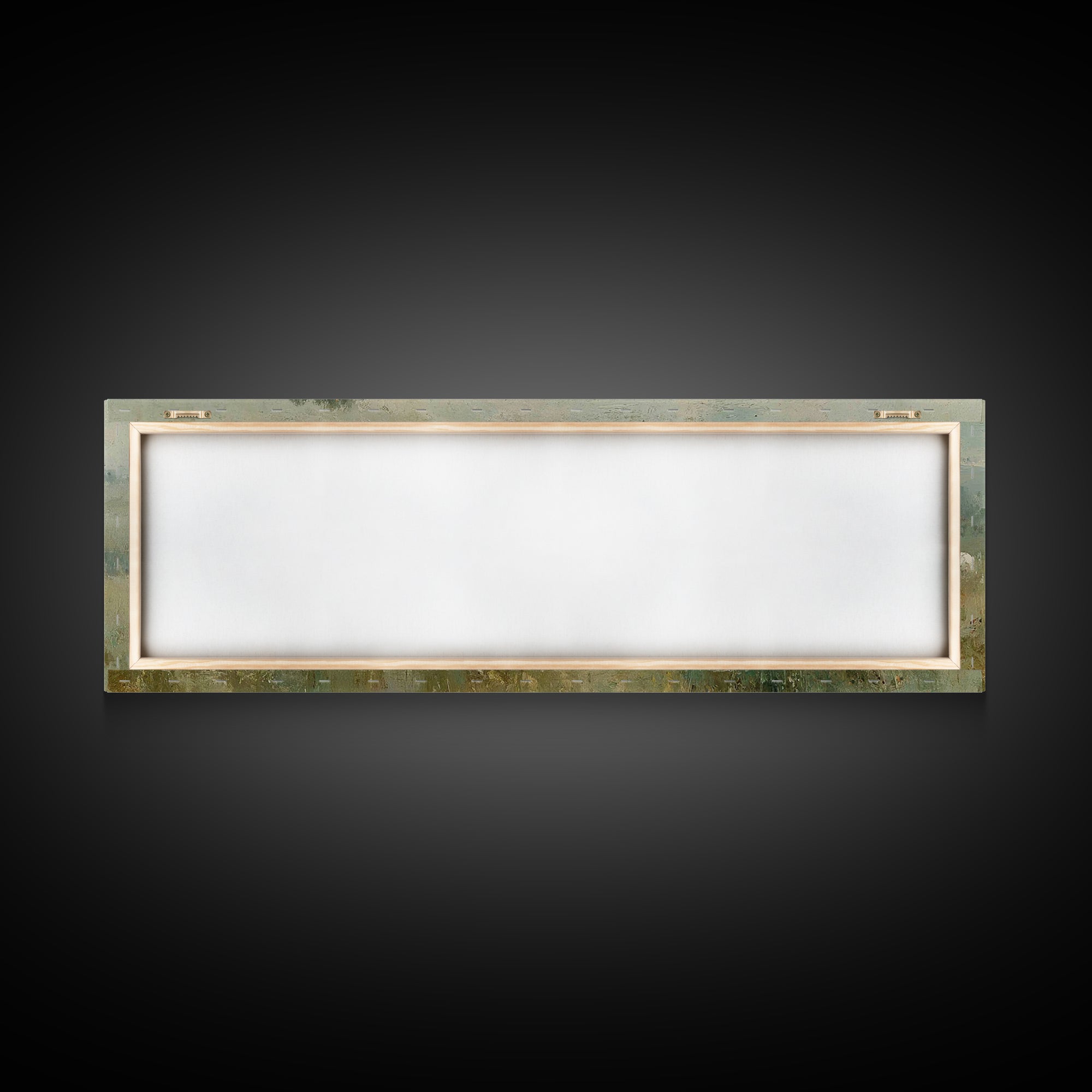 Pastoral Daybreak, Framed Canvas Print, Panoramic Art, Christian Wall Art, Christian Art Canvas, Christian Painting, Jesus Wall Art