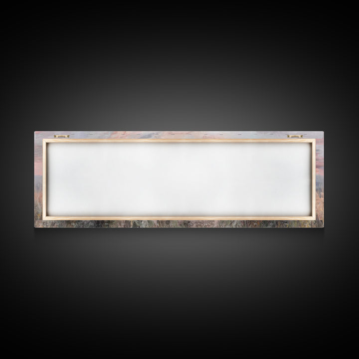 Dawn Among The Flock | Framed Canvas Print | Panoramic Wall Art | Christian Wall Art | Christian Art Canvas | Christian Painting | Jesus Ar