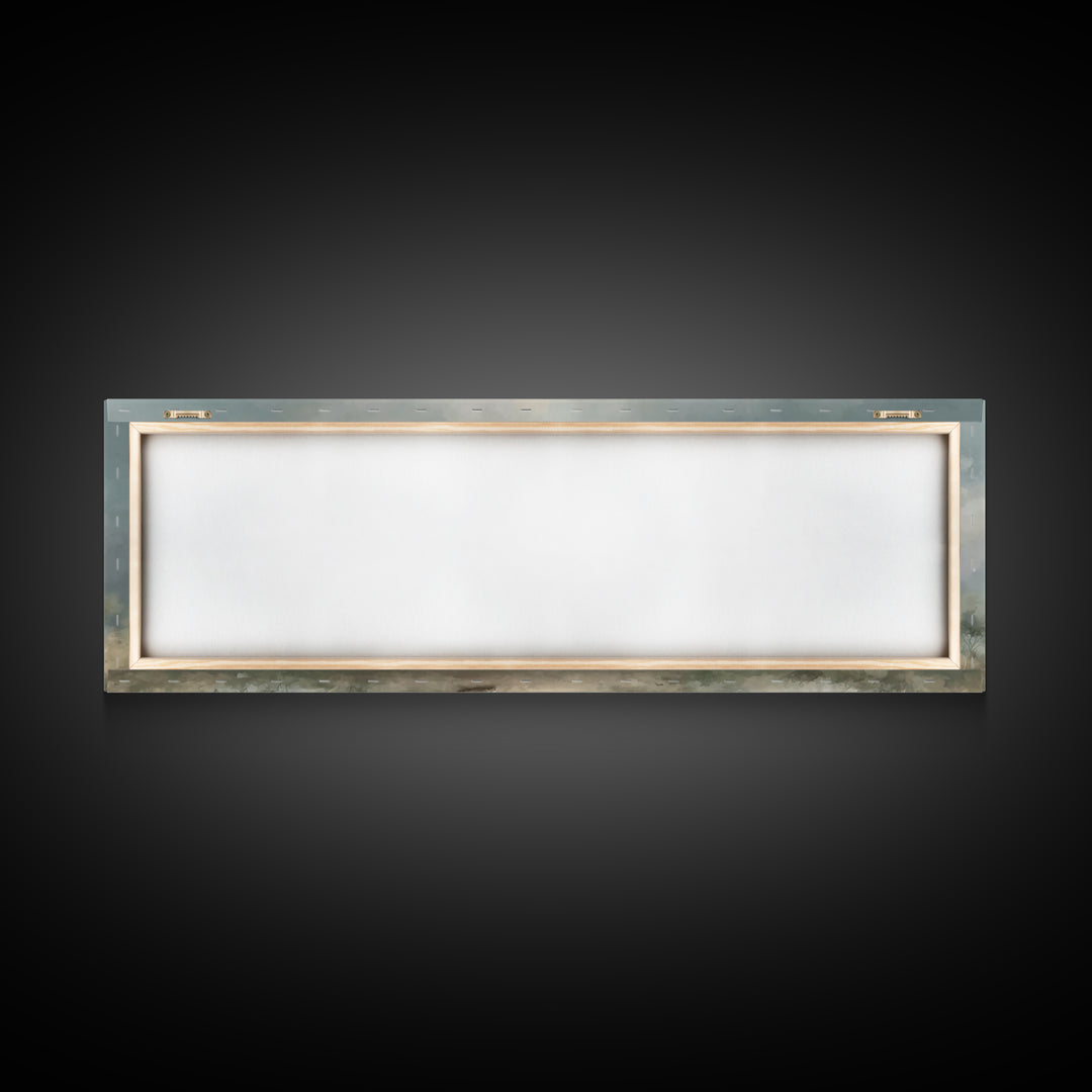 Dawn of Blessing | Framed Canvas Print | Panoramic Wall Art | Christian Art | Christian Christmas Art | Christian Decor | Christmas Canvas