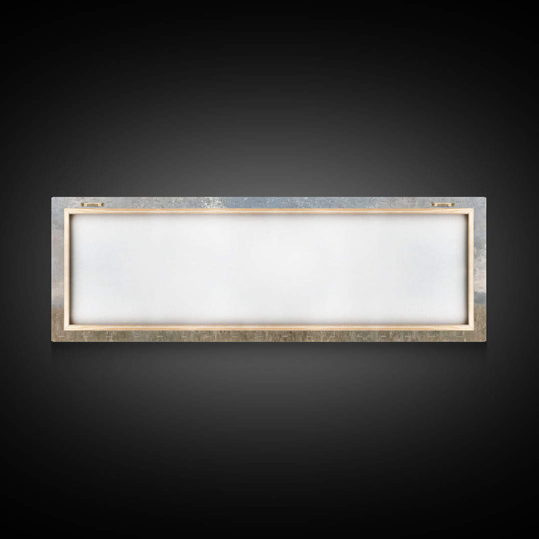 Quiet Field Gathering – Framed Canvas Print – Panoramic Painting – Christian Art – Vintage Christmas Art – Christian Wall Art – Subtle Chri