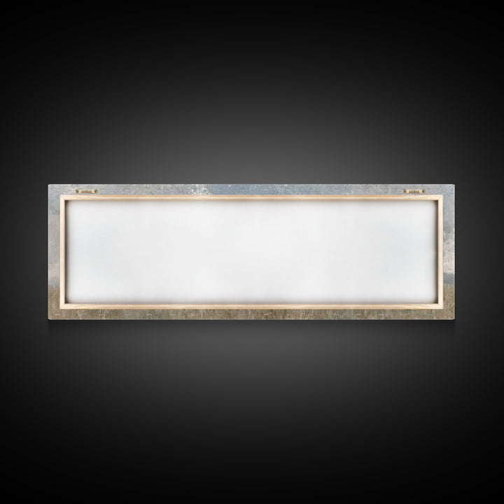 Quiet Field Gathering – Framed Canvas Print – Panoramic Painting – Christian Art – Vintage Christmas Art – Christian Wall Art – Subtle Chri