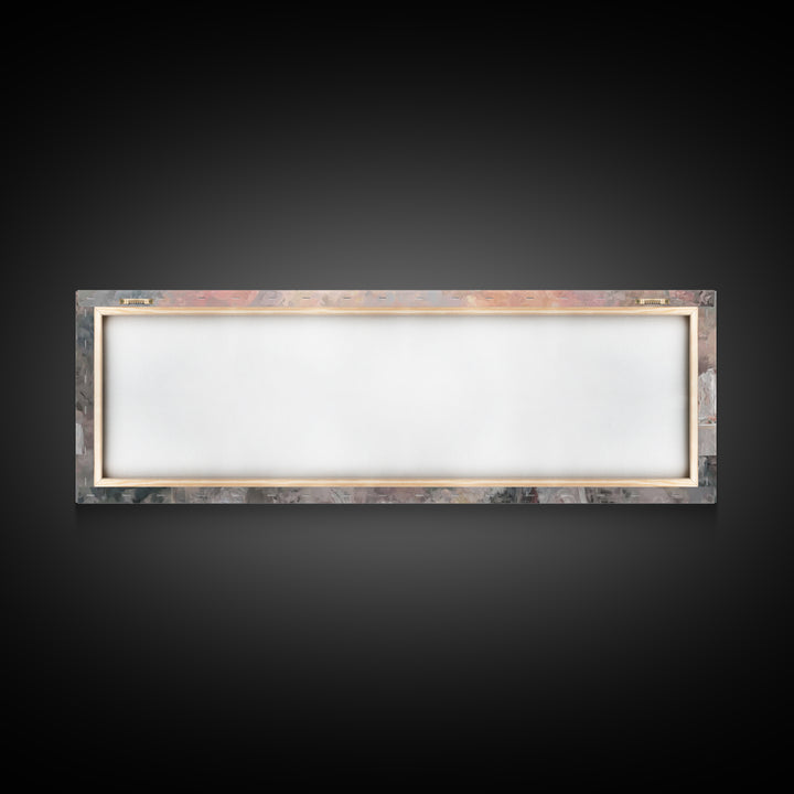 Supper Of Glory, Framed Canvas Print, Panoramic Wall Art, Christian Art Canvas, Jesus Painting, Christian Art, Modern Christian Painting
