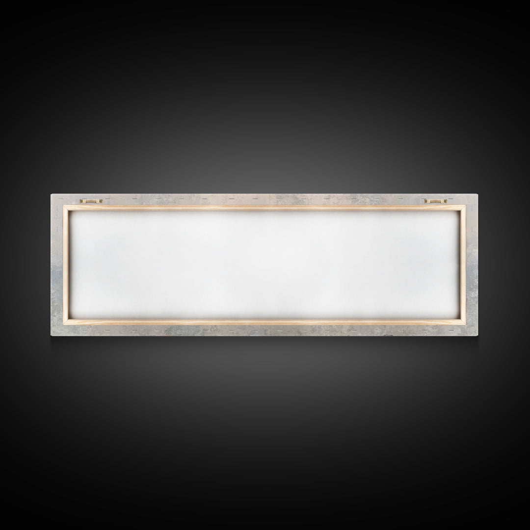 Table Of Peace – Framed Canvas Print – Panoramic Frame – Christian Art – Christian Wall Art – Jesus Painting – Subtle Christian Art