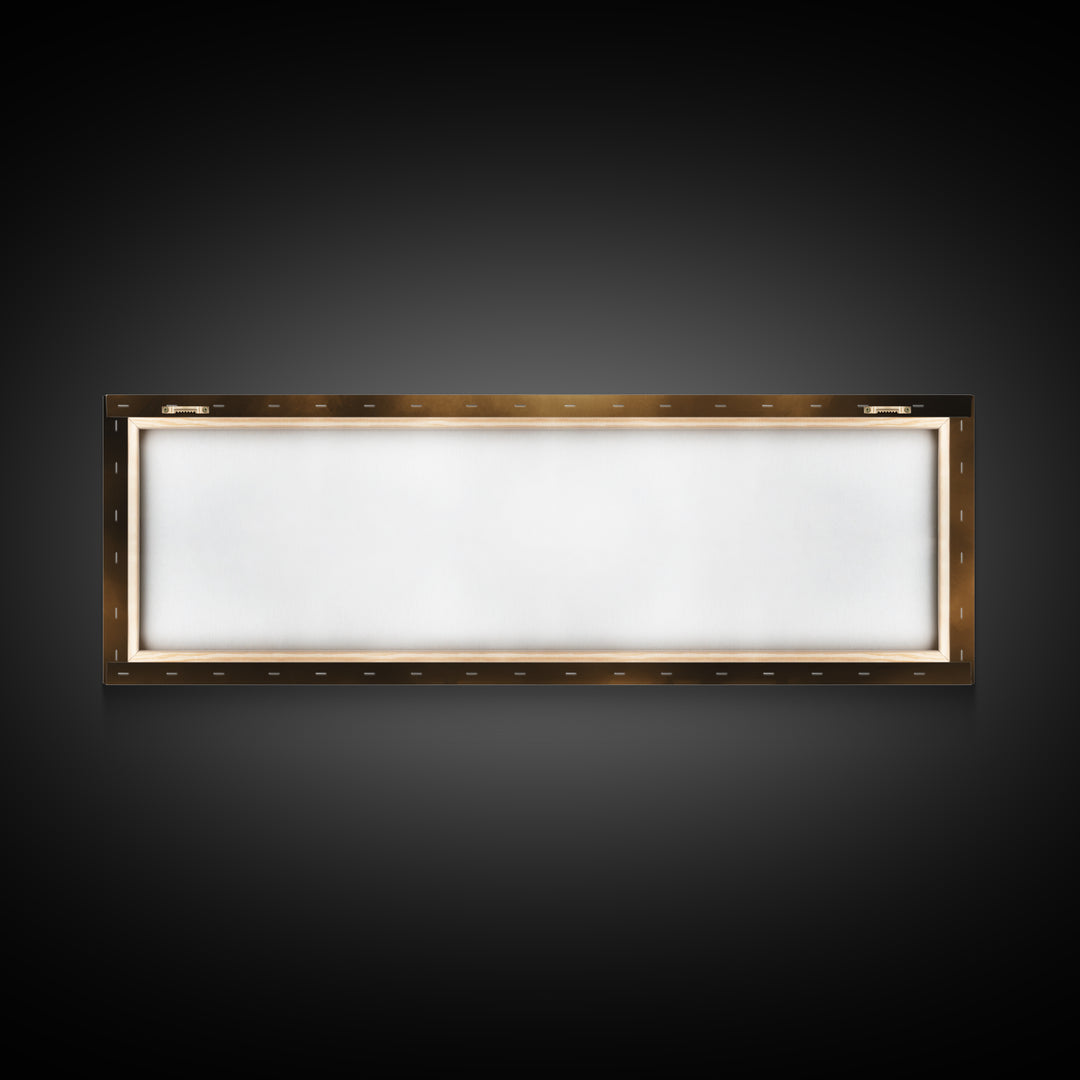 Heavenly Gathering, Framed Canvas Print, Panoramic Painting, Christian Wall Art, Jesus Painting, Christian Art Canvas, Moody Christian Art
