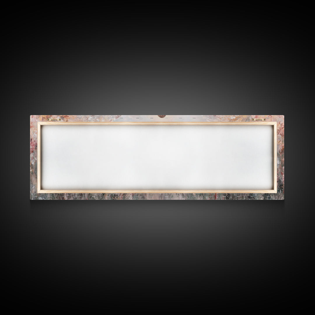 Heavenly Dawn, Framed Canvas Print, Christian Wall Art, Jesus Painting, Christian Art Canvas, Panoramic Wall Art, Christmas Art