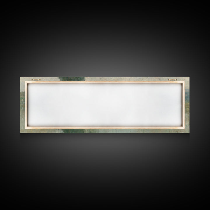 Quiet Shepherd Walk, Framed Canvas Print, Christian Wall Art, Christian Art Canvas, Jesus Painting, Panoramic Painting, Christian Christmas
