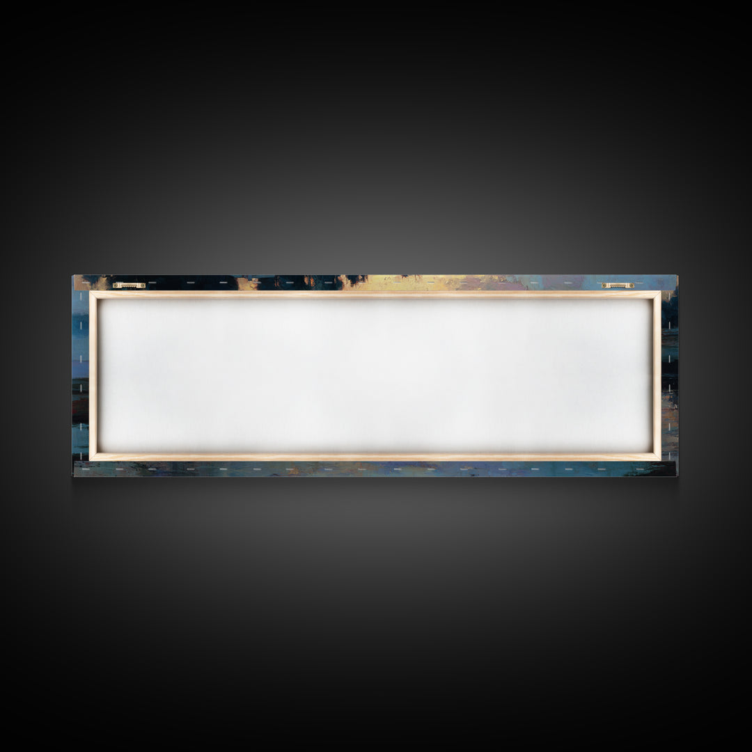 Twilight Of Peace | Framed Canvas Print | Christian Art Canvas | Christian Wall Art | Jesus Painting | Panoramic Art | Christian Gift