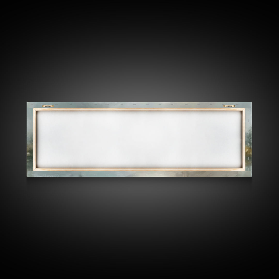 Dawn Of Promise, Framed Canvas Print, Christian Art Canvas, Christian Wall Art, Jesus Painting, Panoramic Wall Art, Christian Decor