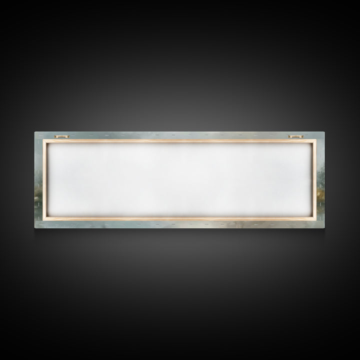 Dawn Of Promise, Framed Canvas Print, Christian Art Canvas, Christian Wall Art, Jesus Painting, Panoramic Wall Art, Christian Decor