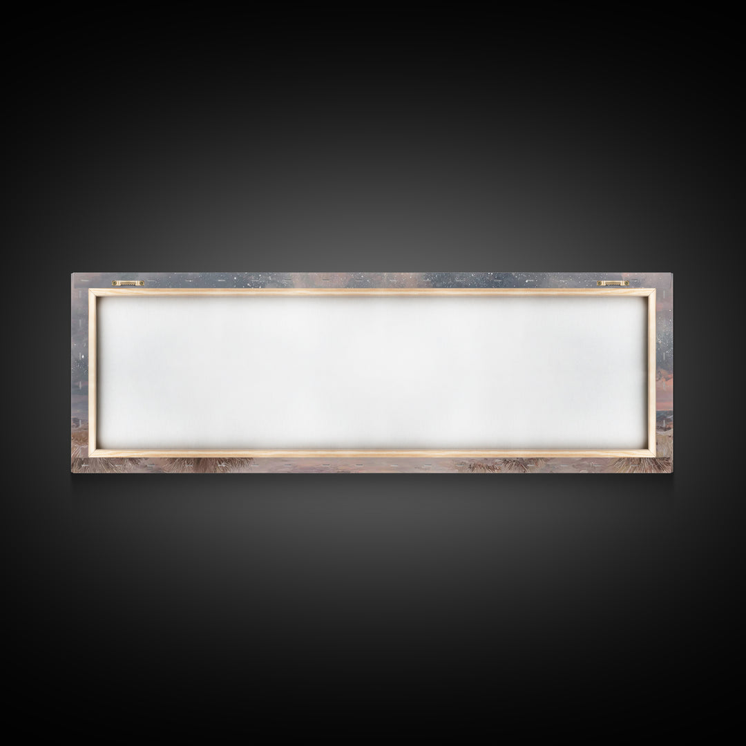 Star Of Bethlehem – Framed Canvas Print – Christian Wall Art – Christian Art Canvas – Christmas Art – Panoramic Frame – Christian Gift