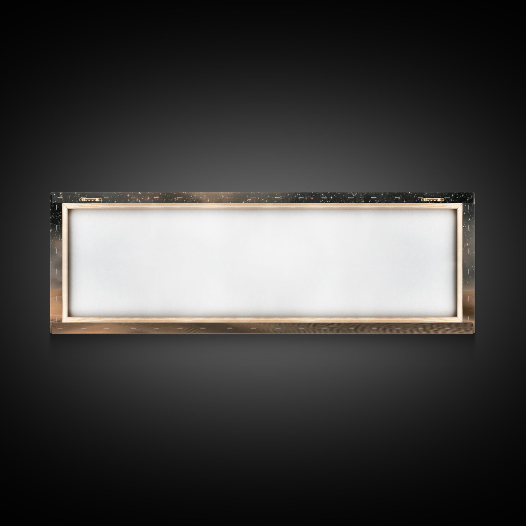 Bethlehem Star Glow – Framed Canvas Print – Panoramic Frame – Christian Art – Christmas Wall Art – Christian Christmas Art – Christian Deco