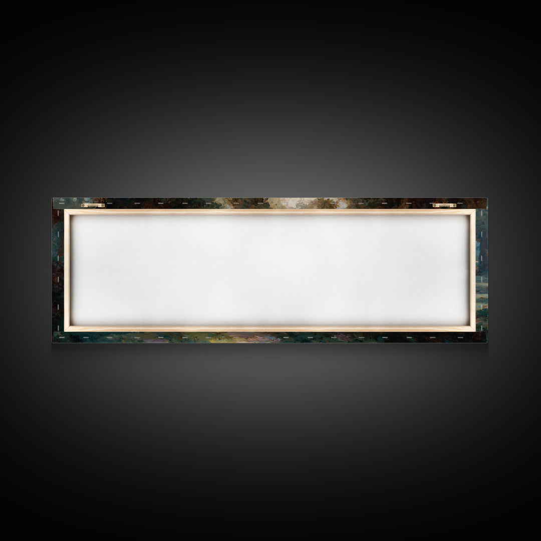 Shepherd’s Peace – Framed Canvas Print – Panoramic Painting – Christian Wall Art – Jesus Painting – Christian Art Canvas – Christian Gift I