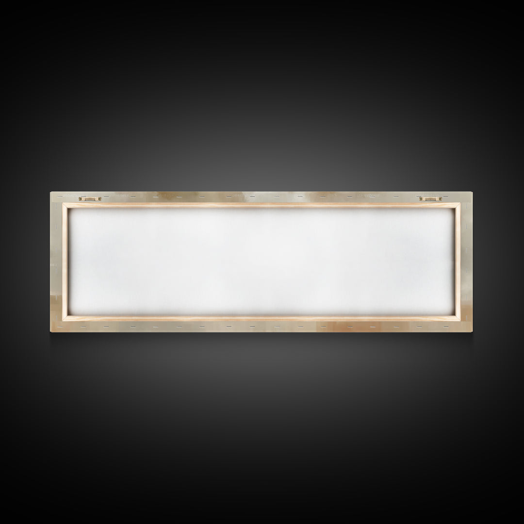 Pastoral Morning Calm – Framed Canvas Print – Panoramic Painting – Christian Art – Jesus Wall Art – Christian Art Print – Christian Decor